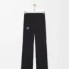 Pantalon bootcut souple en jersey technique noir