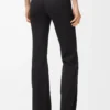 Pantalon bootcut souple en jersey technique noir