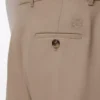 Pantalon bouffant en laine sable
