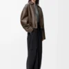 Pantalon cargo en laine Noir