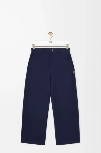 Pantalon de charpentier en coton bleu marine