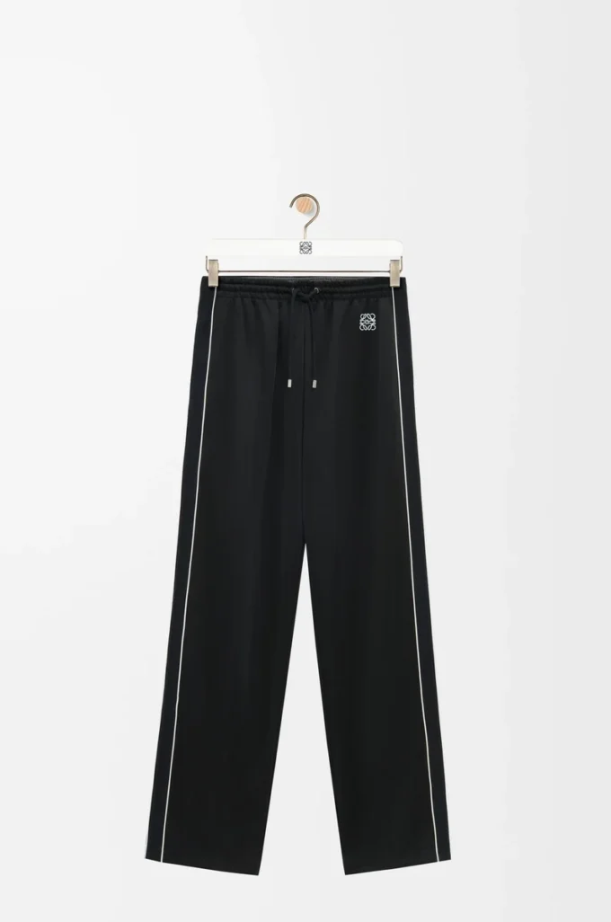 Pantalon de survêtement en jersey technique noir Pantalon de survêtement en jersey technique noir