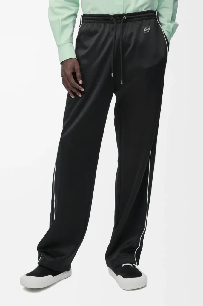 Pantalon de survêtement en jersey technique noir Pantalon de survêtement en jersey technique noir