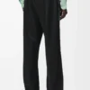 Pantalon de survêtement en jersey technique noir Pantalon de survêtement en jersey technique noir