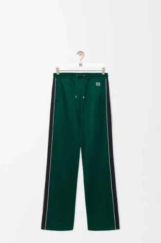 Pantalon de survêtement en jersey technique vert foncé