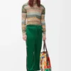 Pantalon de survêtement en jersey technique vert pop