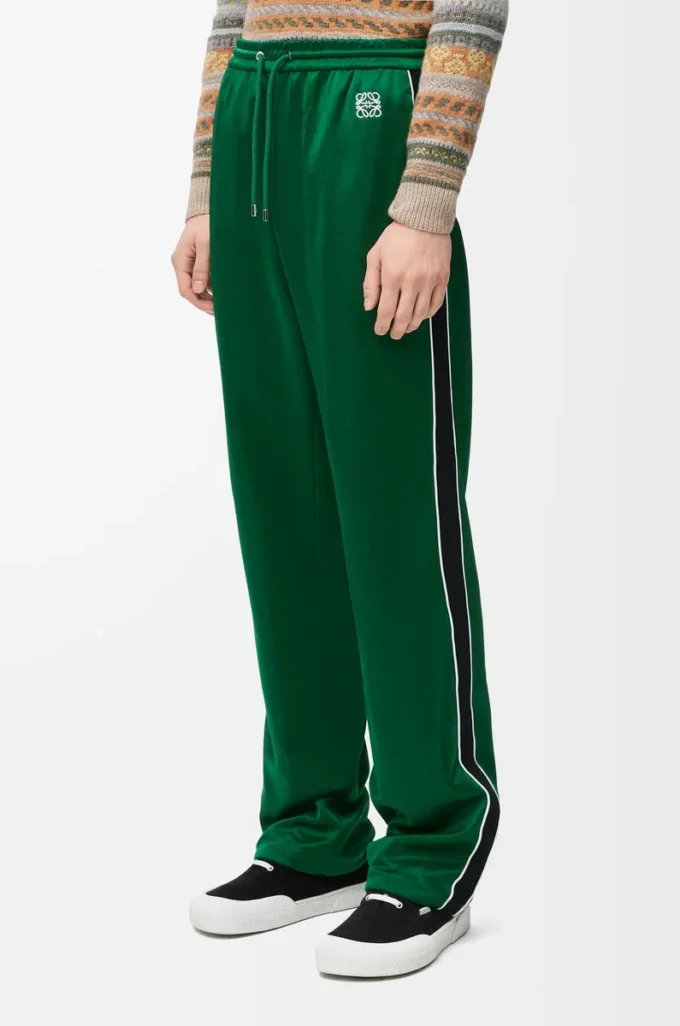 Pantalon de survêtement en jersey technique vert pop