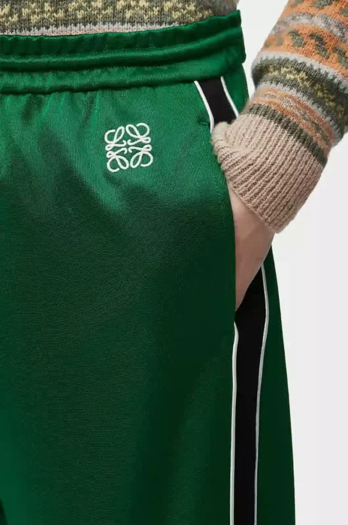 Pantalon de survêtement en jersey technique vert pop