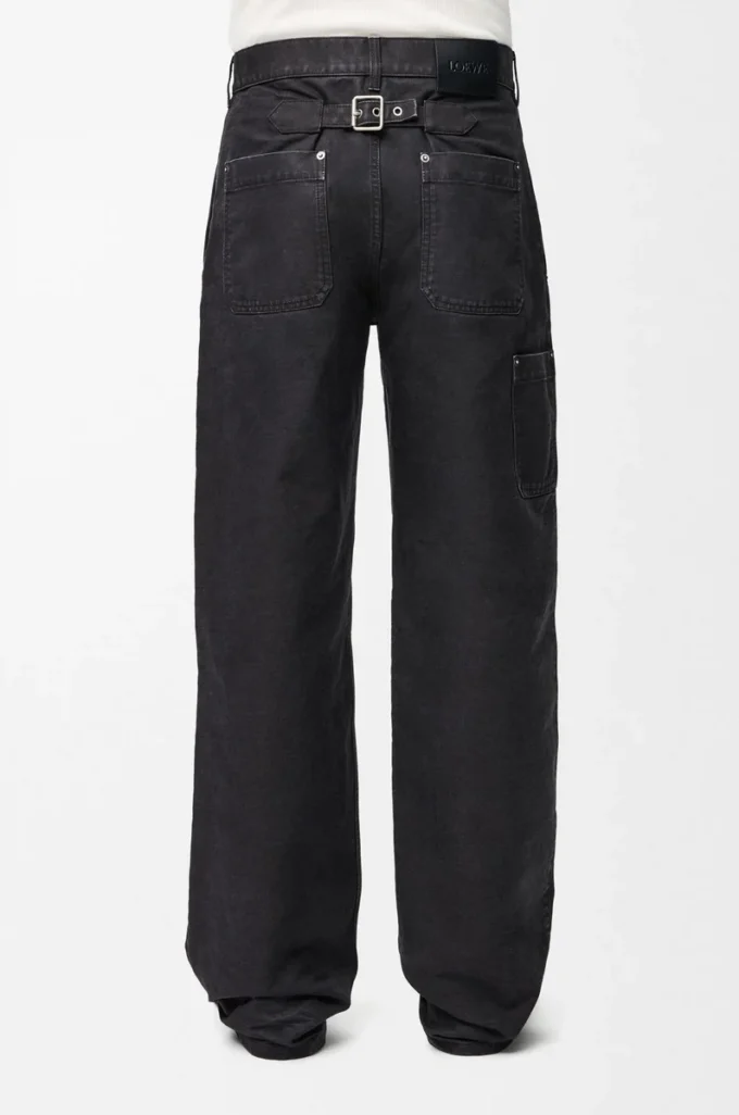 Pantalon en coton anthracite