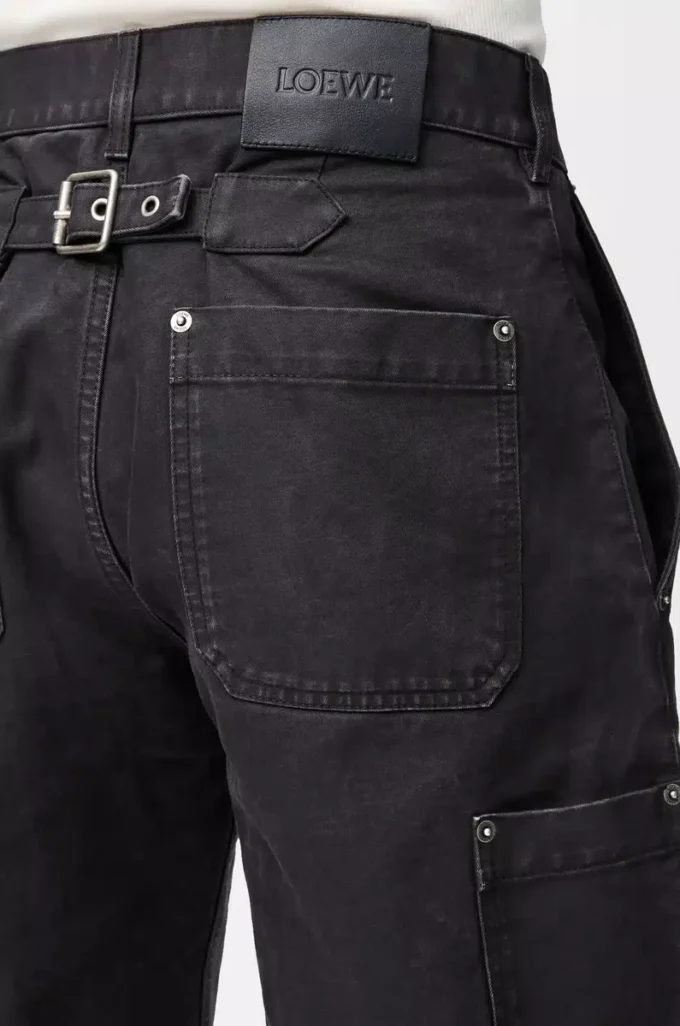 Pantalon en coton anthracite