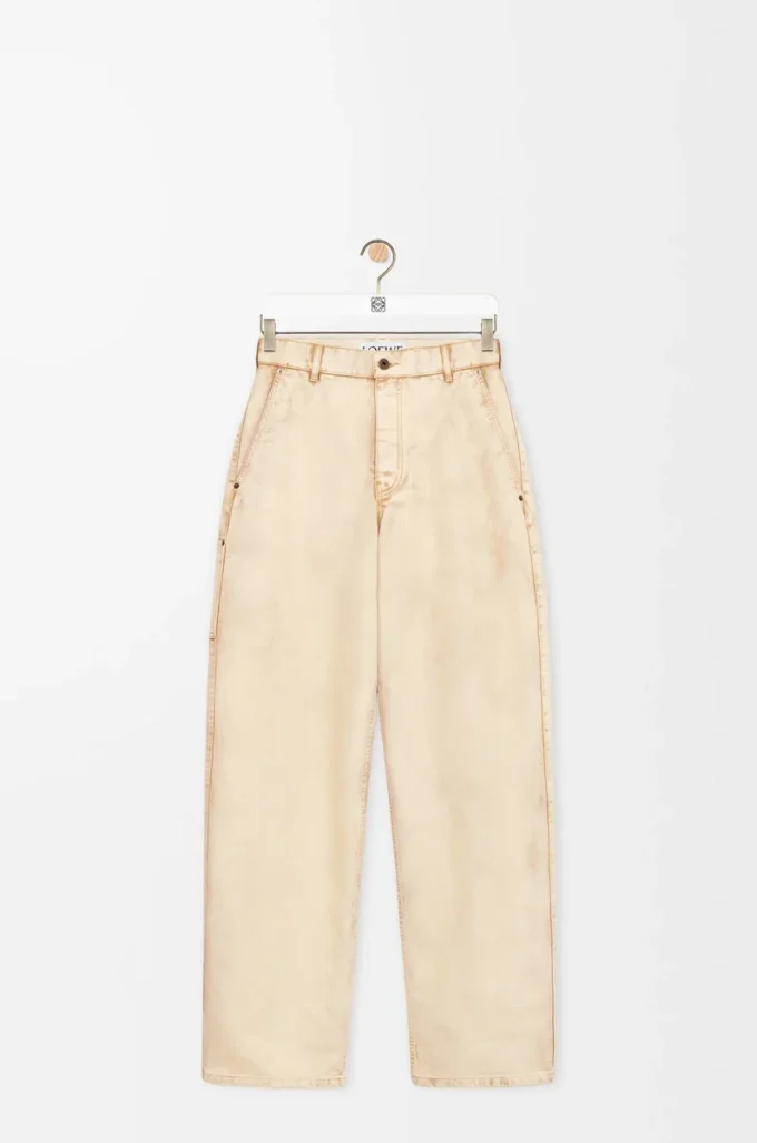 Pantalon en coton Beige