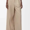 Pantalon en coton beige