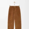 Pantalon en coton marron