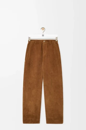 Pantalon en coton marron