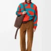 Pantalon en coton marron