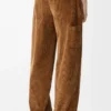 Pantalon en coton marron