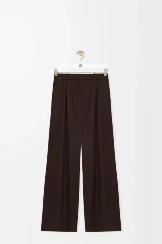 Pantalon en laine Marron