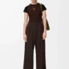 Pantalon en laine Marron