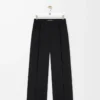 Pantalon en laine Noir