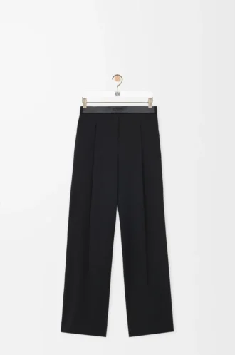 Pantalon en laine Noir