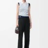 Pantalon en laine Noir