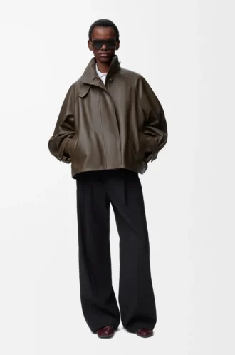 Pantalon en laine Noir