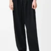 Pantalon en laine Noir