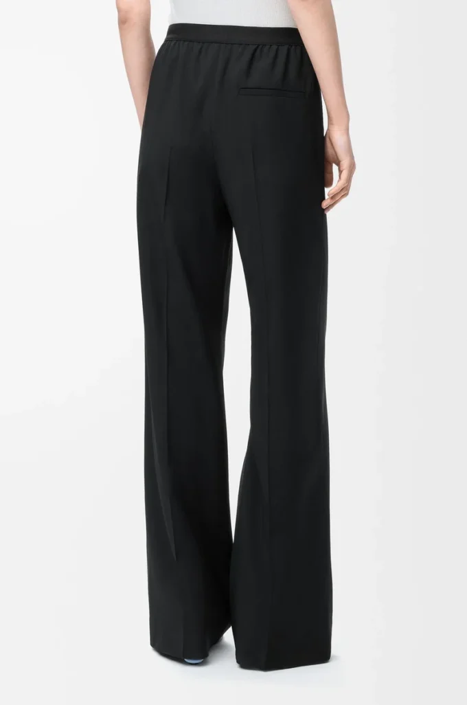 Pantalon en laine Noir