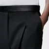 Pantalon en laine Noir
