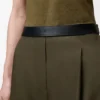 Pantalon en laine vert kaki