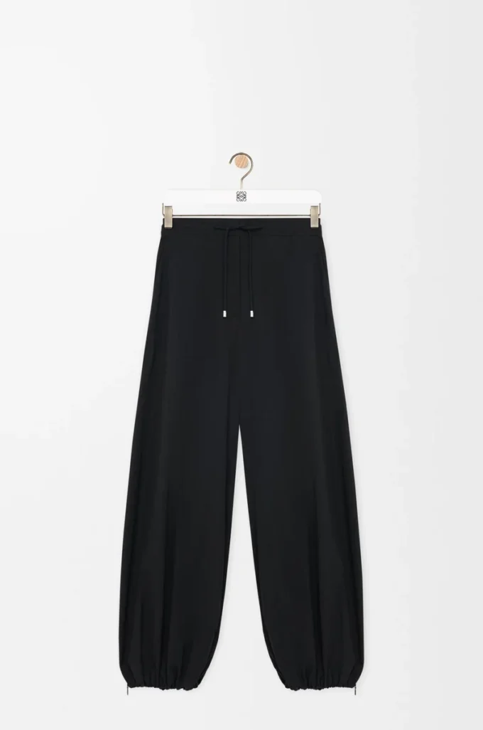 Pantalon en tissu technique Noir