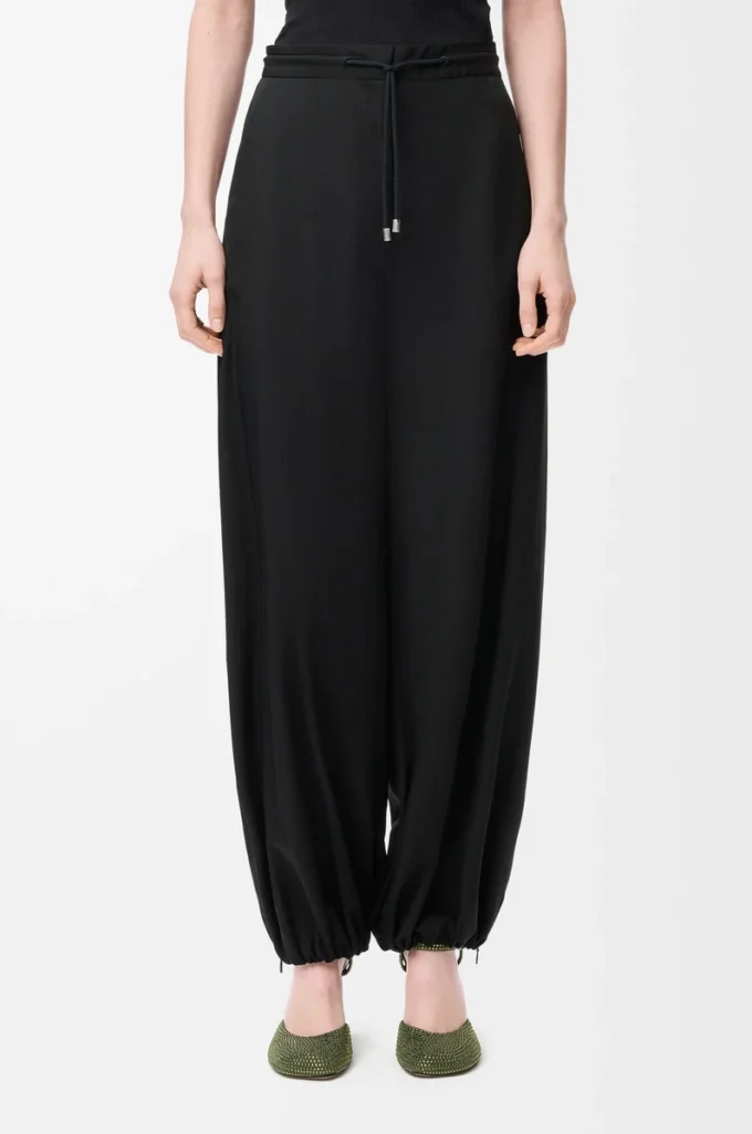 Pantalon en tissu technique Noir