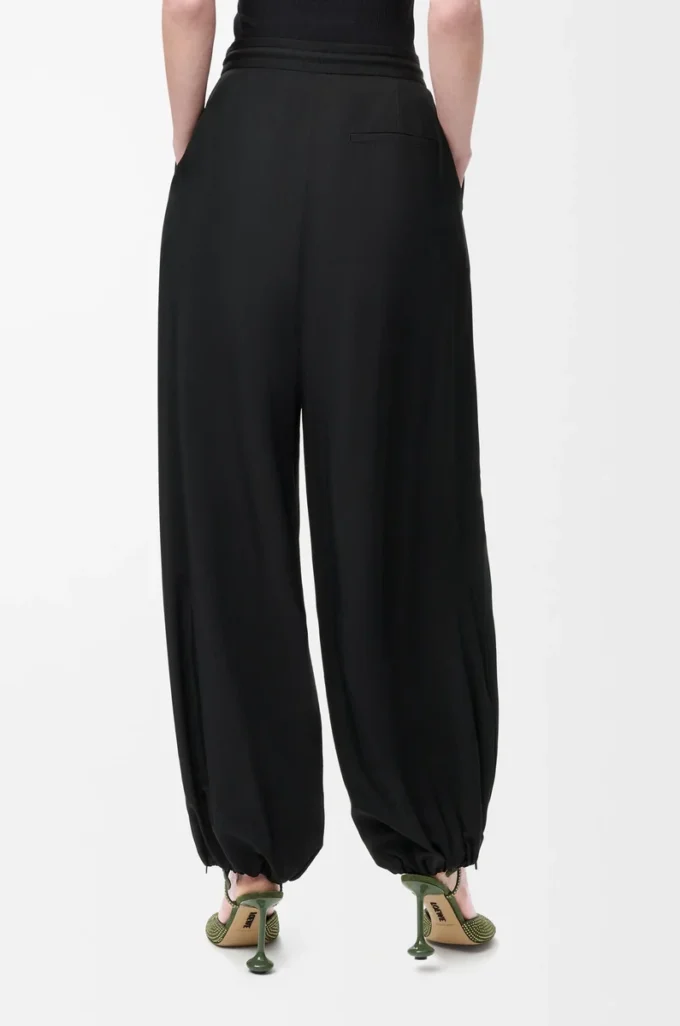 Pantalon en tissu technique Noir