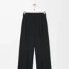 Pantalon en viscose stretch noir