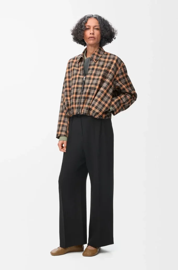 Pantalon en viscose stretch noir