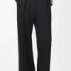Pantalon en viscose stretch noir