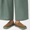 Pantoufles Rio en daim et raphia marron