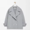 Peacoat Pebble en laine gris