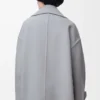Peacoat Pebble en laine gris