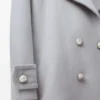 Peacoat Pebble en laine gris