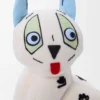 Peluche chat en velours de coton blanc doux