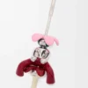 Pendentif Acrobat assis en argent sterling et cristaux Argent/Bordeaux