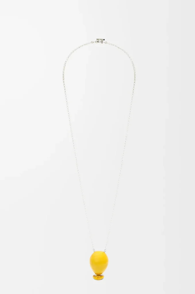 Pendentif Balloon en argent sterling et émail Jaune