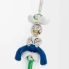 Pendentif Flower Seat en argent sterling Argent/Blanc