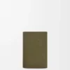 Petit portefeuille vertical Pebble en cuir de veau grainé Pebble Dark Khaki
