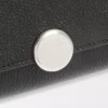 Petit portefeuille vertical Pebble en cuir de veau grainé Pebble Noir