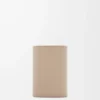 Petit portefeuille vertical Pebble en cuir de veau nappa brillant Sand