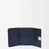Petit portefeuille vertical Puffer Anagram en cuir de veau nappa brillant bleu marine foncé Petit portefeuille vertical Puffer Anagram en cuir de veau nappa brillant bleu marine foncé