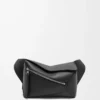 Petit sac banane Puzzle Edge en cuir de veau classique noir