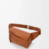 Petit sac banane Puzzle en cuir de veau classique Tan